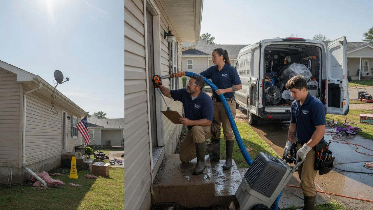 Ceiling Water Damage Restoration in Summerfield, IL near me